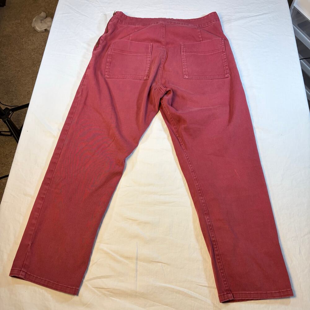 Praire Underground Red chino crop pants. Size M. career, office, weekend - Picture 3 of 6